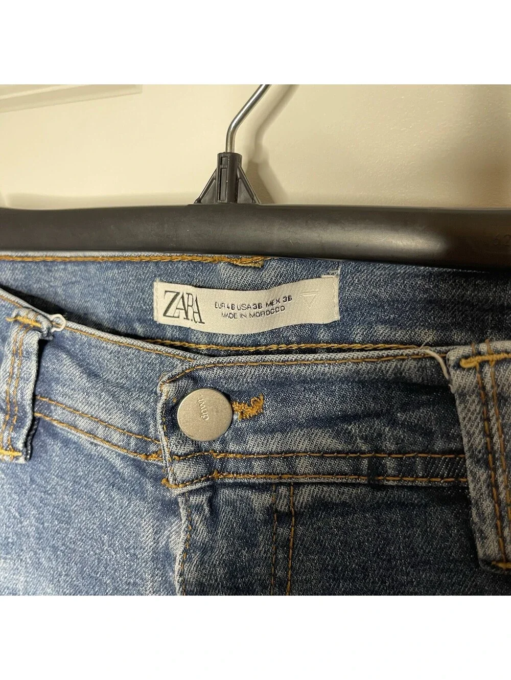 Zara Man Men’s Blue Slim Medium Wash Denim Jeans Size 36W